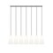 Z-Lite Farrell 7 Light Linear Chandelier, 7.25in. W x 13.75in. H, Brushed Nickel 3043P7-7L-BN - alternate 2